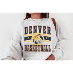Denver Nugget, Vintage Denver Nugget Sweatshirt\T-Shirt, Nuggets Sweater, Nuggets T-Shirt, Basketball Fan Shirt, Retro D