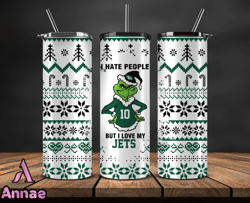 New York Jets Christmas Tumbler Png, NFL Merry Christmas Png, NFL, NFL Football Png 115