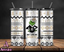 New Orleans Saints Christmas Tumbler Png, NFL Merry Christmas Png, NFL, NFL Football Png 123