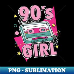 90s Girl - Retro PNG Sublimation Digital Download - Instantly Transform Your Sublimation Projects