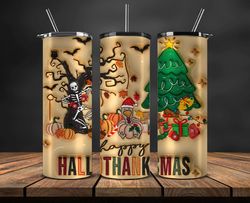 Grinchmas Christmas 3D Inflated Puffy Tumbler Wrap Png, Christmas 3D Tumbler Wrap, Grinchmas Tumbler PNG 10