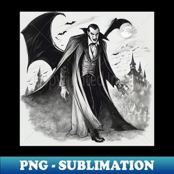 Dracula is Back for Halloween - Creative Sublimation PNG Download - Perfect for Personalization