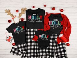 Have A Holly Dolly Christmas Sweat, Family Christmas Tee, Xmas Outfit, Holly Jolly T-shirt, Christmas Gift Shirt, Christ