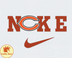 Nike Chicago Bears Embroidery Effect, Nike Svg, Football Team Svg, Nfl Logo, NfL,Nfl Design 43