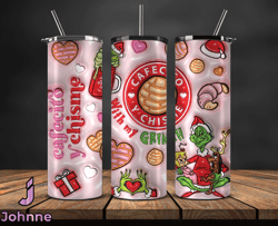 Grinchmas Christmas 3D Inflated Puffy Tumbler Wrap Png, Christmas 3D Tumbler Wrap, Grinchmas Tumbler PNG 52