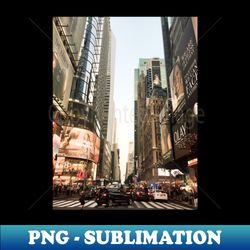 Times Square Manhattan New York City - Retro PNG Sublimation Digital Download - Unleash Your Creativity