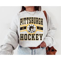 Pittsburgh Penguin, Vintage Pittsburgh Penguin Sweatshirt \ Shirt, Penguins Sweater, Penguins Shirt, Hockey Fan, Retro P