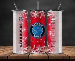 Detroit Lions Christmas Tumbler Png, NFL Merry Christmas Png, NFL, NFL Football Png 44