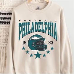 Vintage Philadelphia Football Sweatshirt, Retro Philadelphia Football Crewneck, Football Sweatshirt, Philadelphia Sweats