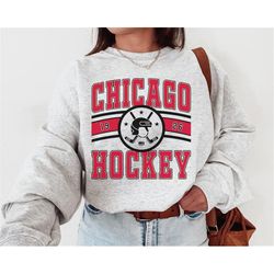 Chicago Blackhawk, Vintage Chicago Blackhawk Sweatshirt\T-Shirt, Blackhawks Sweater, Blackhawk Shirt, Hockey Fan, Retro