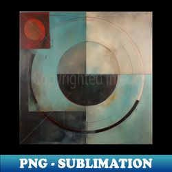 Minimalistic Geometric Patterns in an Abstract Oil Painting - Exclusive PNG Sublimation Download - Create with Confidence