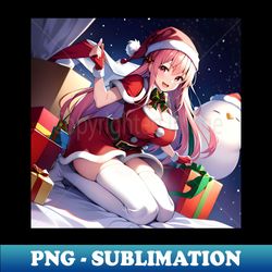 Christmas Anime - Modern Sublimation PNG File - Transform Your Sublimation Creations