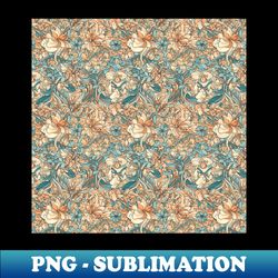 Bohemian Seamless Pattern Boho Hippie Gypsy Flower Nature Cottagecore Ethnic Spiritual Pagan Tribal - PNG Transparent Sublimation Design - Instantly Transform Your Sublimation Projects