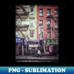 chinatown manhattan new york city - instant sublimation digital download - unleash your creativity