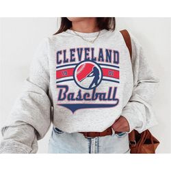 Vintage Cleveland Guardian Crewneck Sweatshirt / Tee, Cleveland Guardian EST 1901 Sweatshirt, Cleveland Baseball, Retro