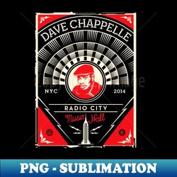 Dave Chappelle - PNG Transparent Digital Download File for Sublimation - Transform Your Sublimation Creations