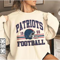 Vintage Patriots Football Sweatshirt, Shirt Retro Style 90s Vintage Unisex Crewneck, Graphic Tee Gift For Football Fan S