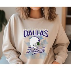 Vintage Dallas Sweatshirt, Dallas Football Crewneck, Retro Cowboys Sweater, Game Day Dallas Sweatshirt