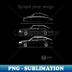 SAAB 900 - 1990s ad - Stylish Sublimation Digital Download - Fashionable and Fearless
