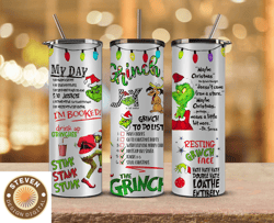 Christmas Tumbler Png,Grinch Png ,Merry Christmas Png,Merry Christmas Svg, Santa Grinch 14