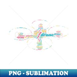 FPV freestyle drone racing word cloud - Artistic Sublimation Digital File - Spice Up Your Sublimation Projects