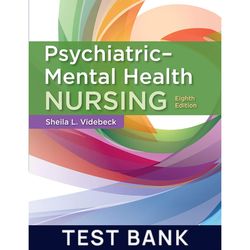 Test Bank for Psychiatric-Mental Health Nursing 8th Edition Test Bank | All Chapters Included
