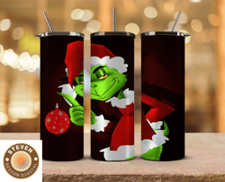 Christmas Tumbler Png,Grinch Png ,Merry Christmas Png,Merry Christmas Svg, Santa Grinch 44