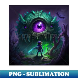 Terrarias Purple Biome Eye of Cthulhu - Instant Sublimation Digital Download - Transform Your Sublimation Creations