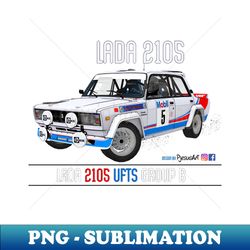 Lada 2105 VFTS Group B Front 07 - PNG Sublimation Digital Download - Bring Your Designs to Life