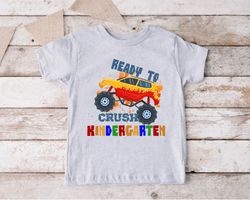 ready to crush kindergarten t-shirt, boys kindergarten shirt, gift for school kids, boys back to school shirt, kinder li