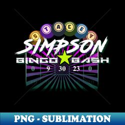 SIMPSON BINGO BASH - Digital Sublimation Download File - Stunning Sublimation Graphics
