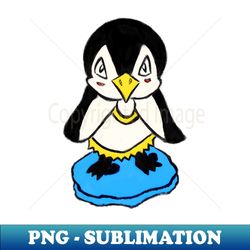 little baby penguin sketch colour - special edition sublimation png file - defying the norms