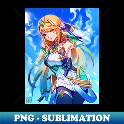 mythra xenoblade 2 - stylish sublimation digital download - defying the norms