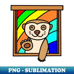Cute funny meerkat - Special Edition Sublimation PNG File - Instantly Transform Your Sublimation Projects