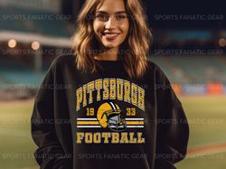 Pittsburgh Steelers Football Sweatshirt Vintage 80s Retro Style Crewneck NFL Trendy Mens Womens Shirt Steelers Fan Gift