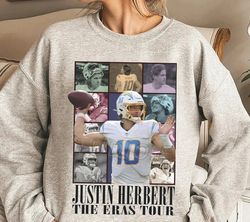 Justin Herbert Shirt, Vintage Justin Herbert Merch, American Football Shirt