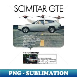 RELIANT SCIMITAR GTE - advert - Instant Sublimation Digital Download - Bold & Eye-catching