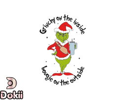 Grinch Christmas SVG, christmas svg, grinch svg, grinchy green svg, funny grinch svg, cute grinch svg, santa hat svg 132