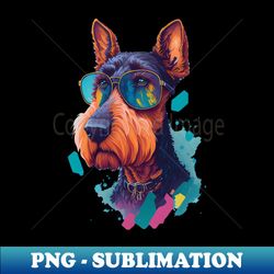Airedale Terrier Stunning Dog Breed - Creative Sublimation PNG Download - Stunning Sublimation Graphics