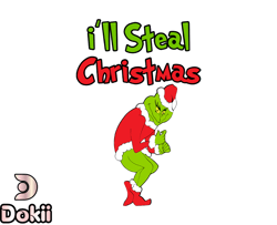 Grinch Christmas SVG, christmas svg, grinch svg, grinchy green svg, funny grinch svg, cute grinch svg, santa hat svg 264