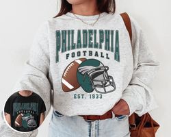 Vintage Philadelphia Football Crewneck Sweatshirt  T-Shirt, Eagle Sweatshirt, Vintage Style Philadelphia Football, Phila