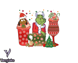 Grinch Christmas SVG, christmas svg, grinch svg, grinchy green svg, funny grinch svg, cute grinch svg, santa hat svg 92