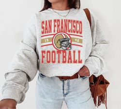 Vintage San Francisco Football Crewneck Sweatshirt  T-Shirt, The Niners, San Francisco Sweatshirt 49er