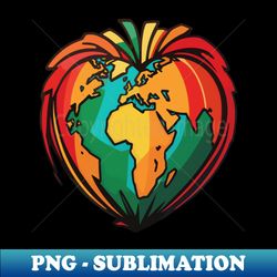 Reggae World Love - Aesthetic Sublimation Digital File - Bold & Eye-catching