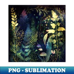 Watercolor Forest Woodland Landscape - Retro PNG Sublimation Digital Download - Defying the Norms