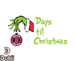 Boston Red Sox Christmas Svg, Christmas Svg, Baseball Sports Svg, MLB Team Svg, MLB, MLB Design 13