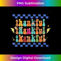 Women Thanksgiving Thankful Autumn Fall Groovy Retro - Urban Sublimation PNG Design - Animate Your Creative Concepts
