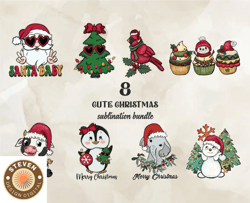 8 Cute Christmas Bundle Png, Christian Christmas Svg, Christmas Design, Christmas Shirt, Christmas 106
