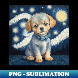 little  Van gogh dog - Signature Sublimation PNG File - Perfect for Sublimation Art