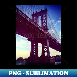 manhattan bridge new york city - signature sublimation png file - perfect for sublimation art